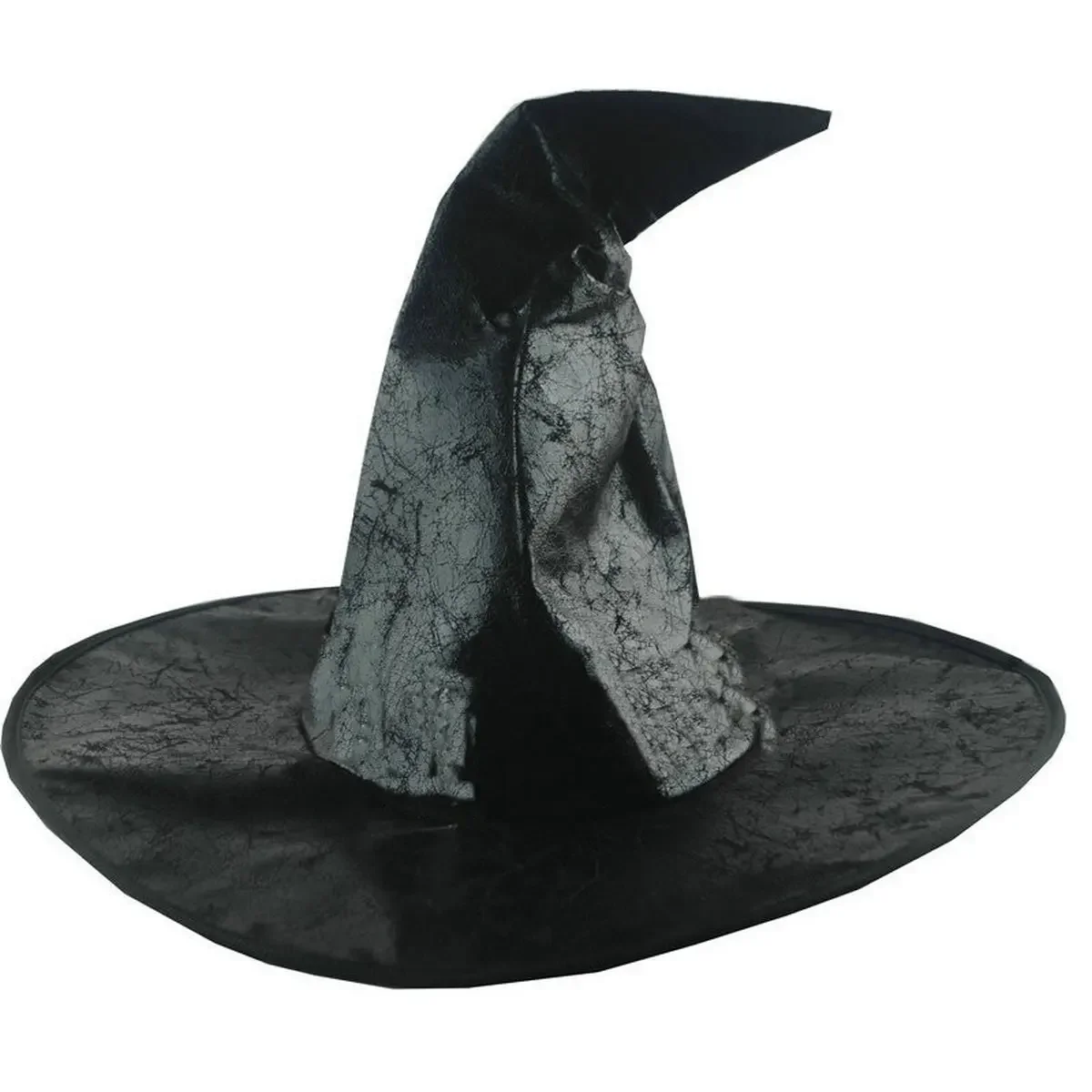 Vintage Halloween Hexenhut Requisiten Schwarz Braun Spitz Zaubererhut Party Cosplay Maskerade Hut Festival Dekoration – Detail 5