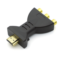 1Pcs For HD TV BOX HD 1080P RCA AV To HDMI-compatible Composite Adapter Converter HDMI Male to 3RCA Video Audio Connector