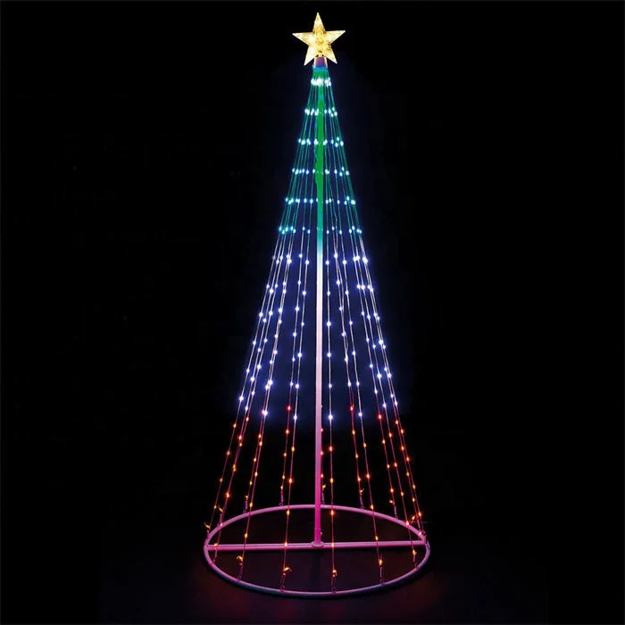 Star Topper Dream Flagpole Point-controlled App Control Smart RGB Waterproof Christmas Tree Light