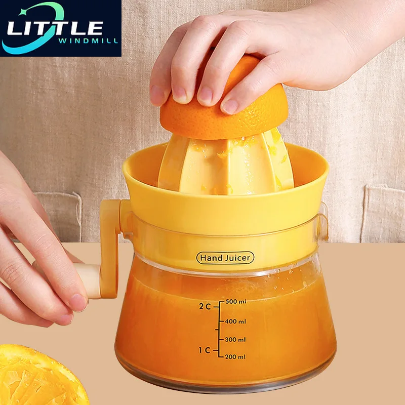 

Hand Juicer Citrus Orange Squeeze Rotary Hand Portable Homemade Juice Citric Orange Grapefruit Kitchen Accessories