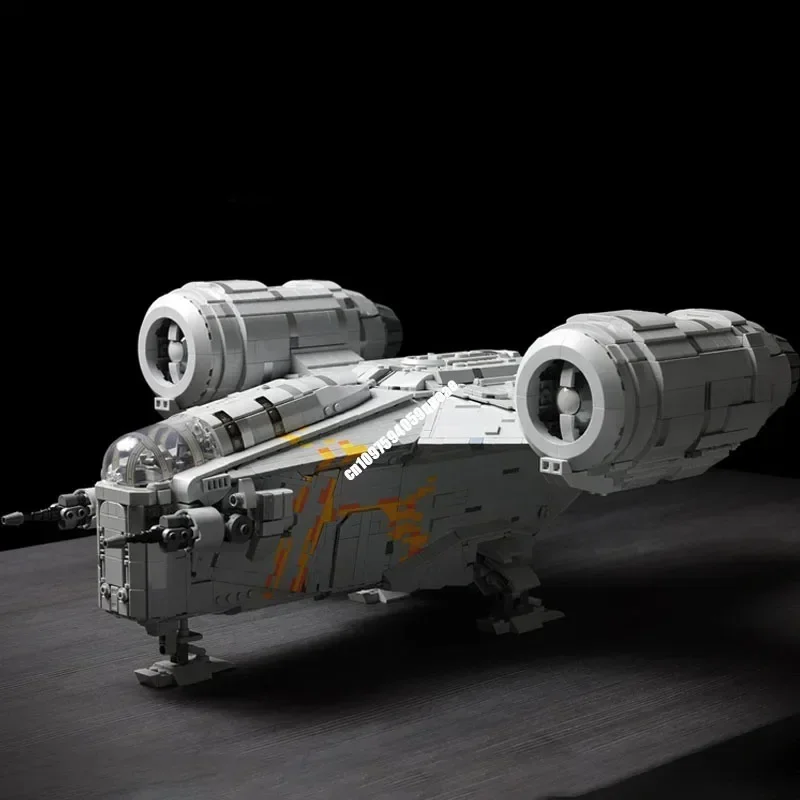New 4720Pcs Famous Star Battle Movie Moc Razor Crest Spaceships Model Diy Creative Ideas Boys Toys Gifts Custom Puzzles