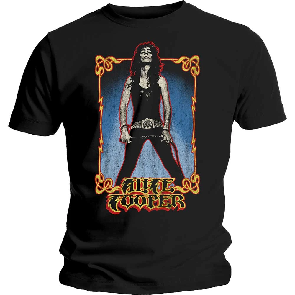 Alice Cooper Vintage Whip Band T-Shirt Cotton Graphic Tee Men Women Summer Streetwear