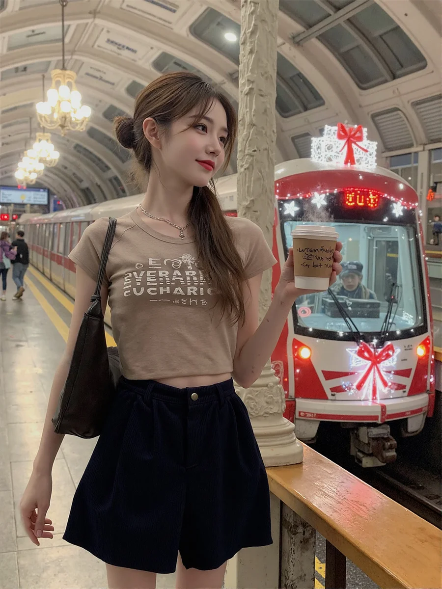 Pantaloncini da donna in velluto a coste abbigliamento da lavoro colorato regolare Ropa pantaloncini da ginnastica affascinanti e maturi animali da pendolarismo bizzarro da ragazza