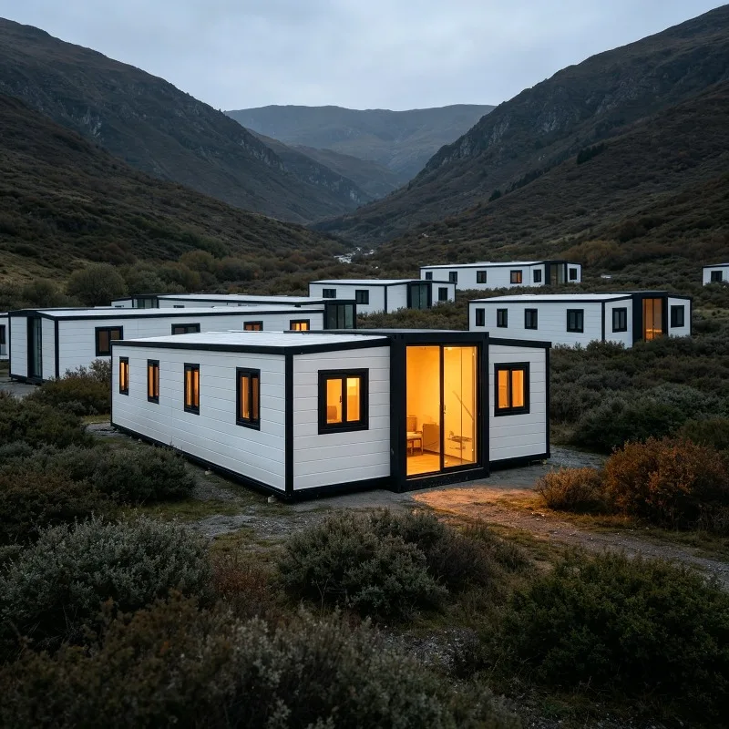 Commercial Expandable Container House 20ft 40ft Prefab Modular Home for Hotel Office Hospital Quick Install Steel Frame