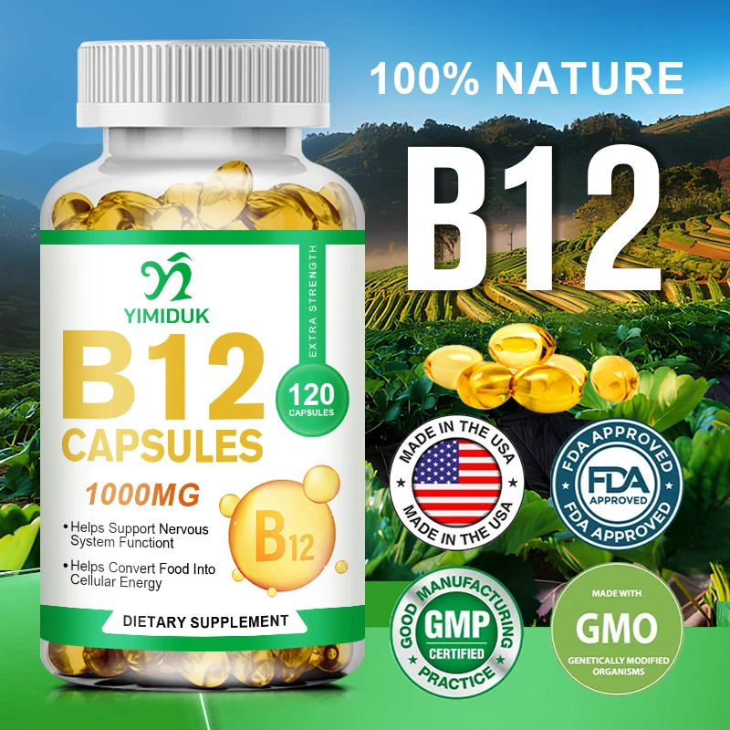 

Vitamin B-12 Supports Energy Metabolism Supports a Healthy Nervous System Maximum Strength Daily B12 Supplement Health Care