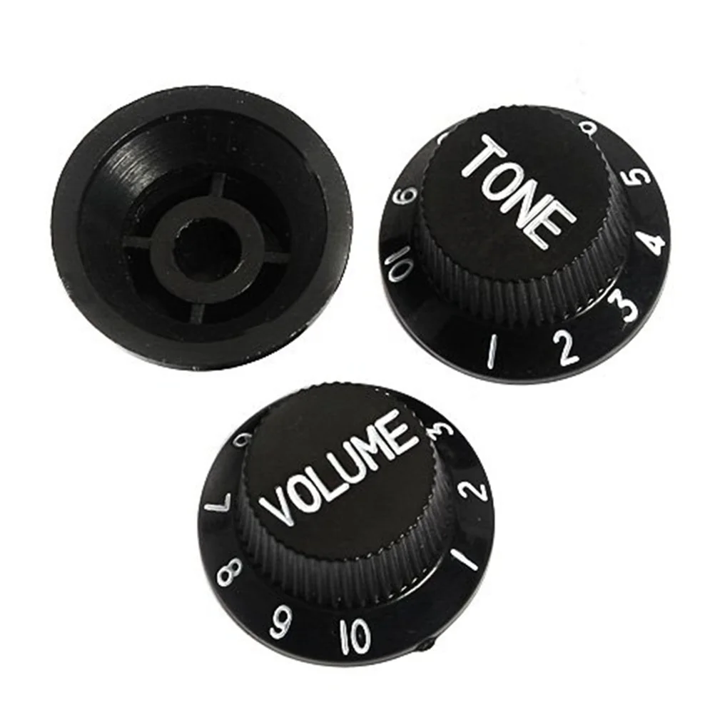 

3Pcs High Endurance Plastic Guitar Volume Tone Control Knobs for St Tl Electric Guitars Replacement Chic Touch