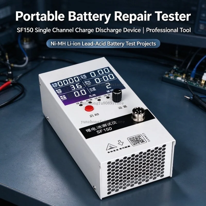 Battery Repair Tester, SF150 Single Channel Charge Discharge Device, For Ni-MH Li-ion Lead-Acid Battery Test Projects