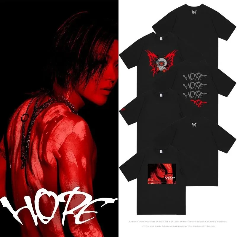 Kpop 2024NCT127 YUTA HOPE Tour T-shirt Summer Women Bat Sleeve Cotton hiphop T-shirt 90S Y2K Oversize TOP