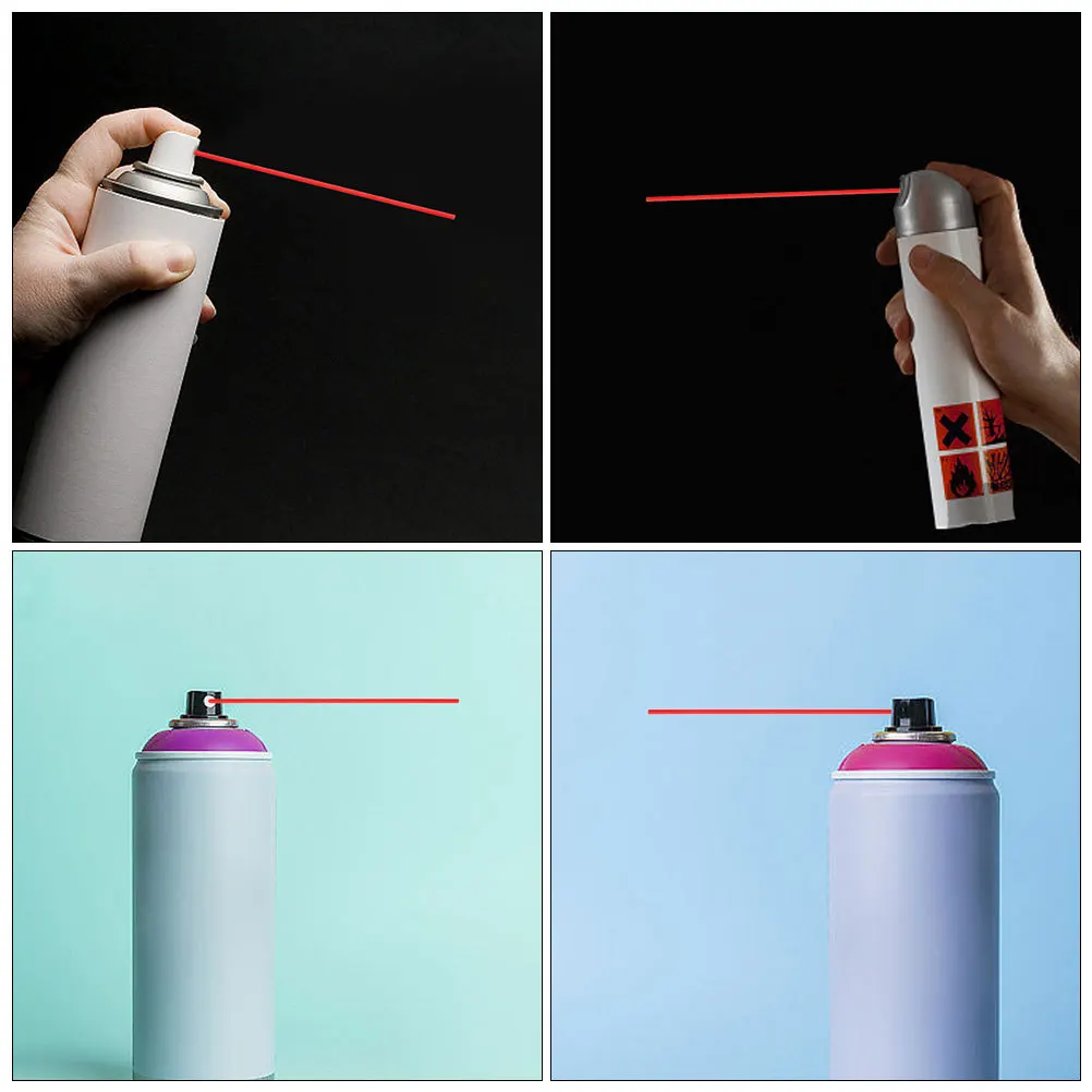 60Pcs Replacement Nozzles for Spray Cans Extended Design Easy Installation Lubricant Straws 12cm Replacement Spray Can Straws