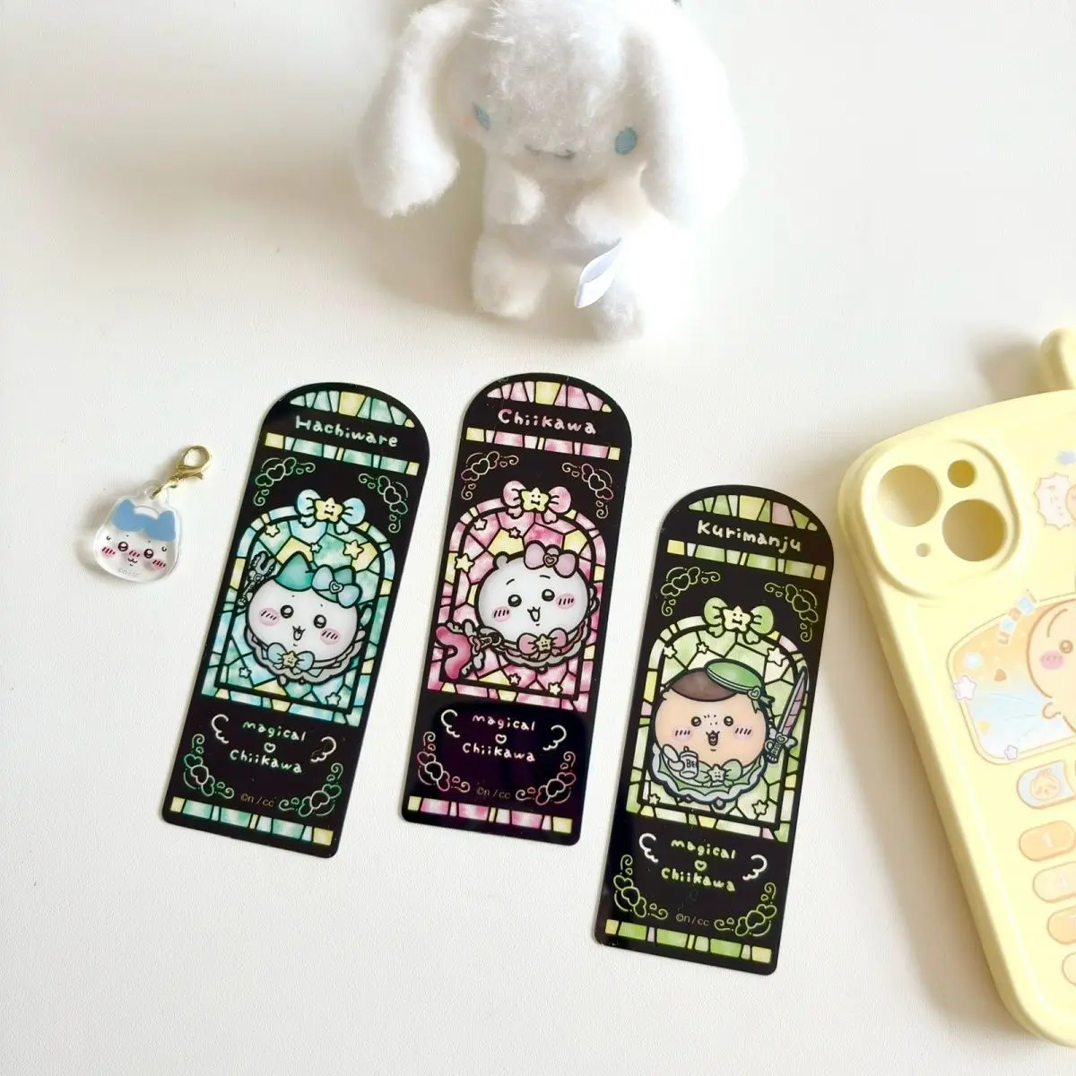 Chiikawa Magic Series Rose Window Transparent Bookmarks Cute Usagi Hachiware Photo Props Shooting Decor Holiday Souvenir Gifts - view 5