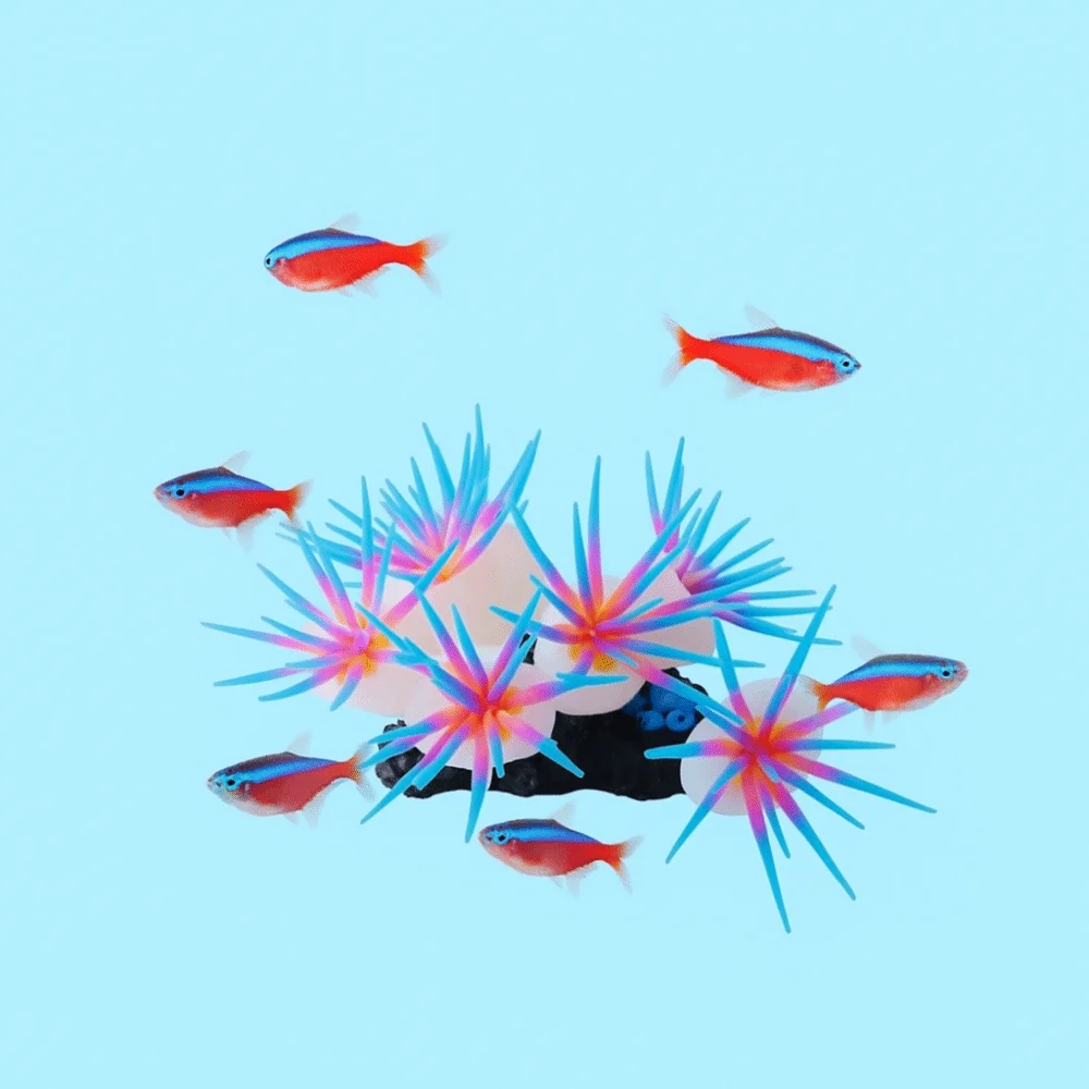 

Aquarium Aquascape Silicone Simulation Anemones Colorful Soft Aquatic Plants Decorative Non-Toxic Artificial Coral Aquarium