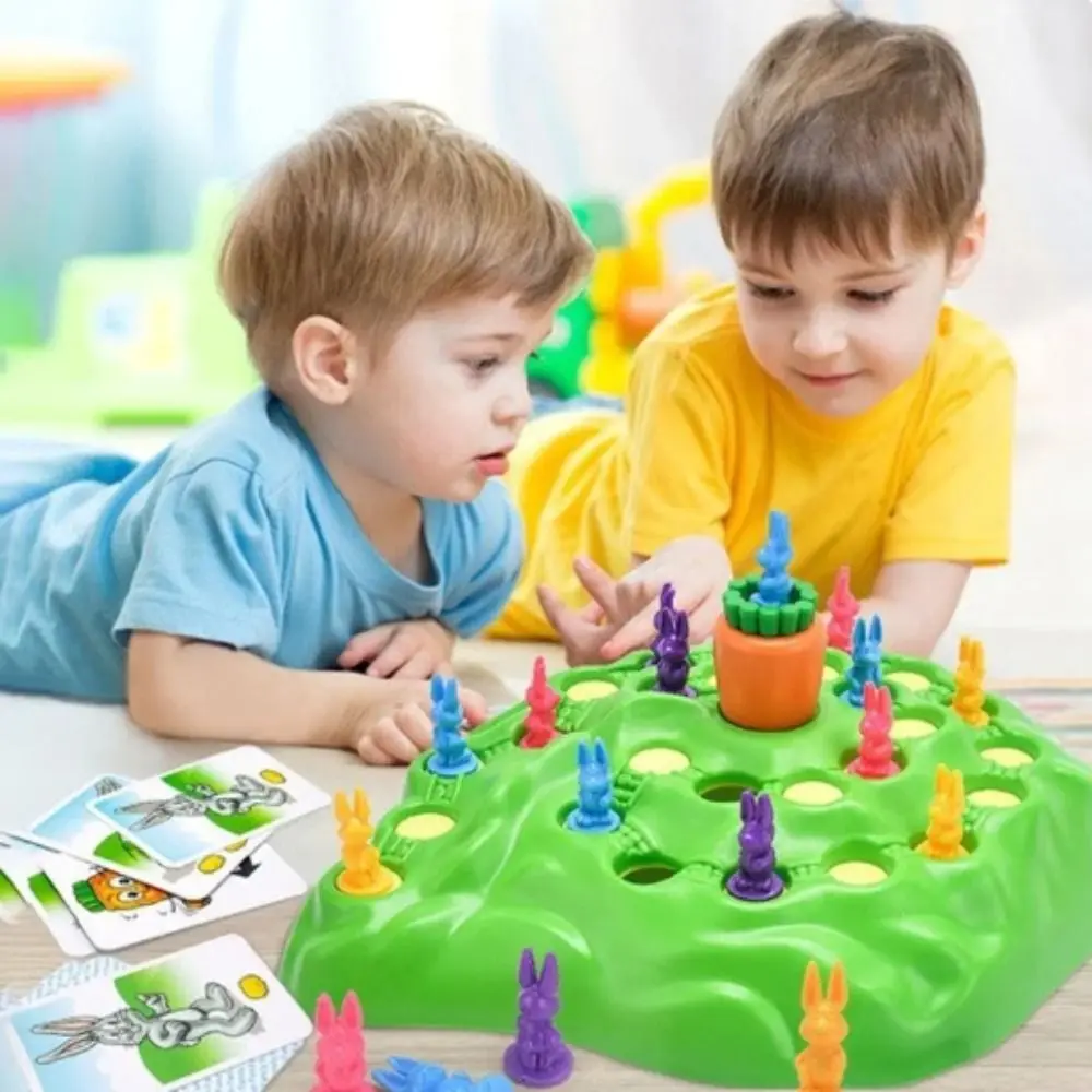 Trampa competitiva para el país, juego de trampa para conejos, conejo Montessori, juguete de campo traviesa, juego de mesa interactivo educativo