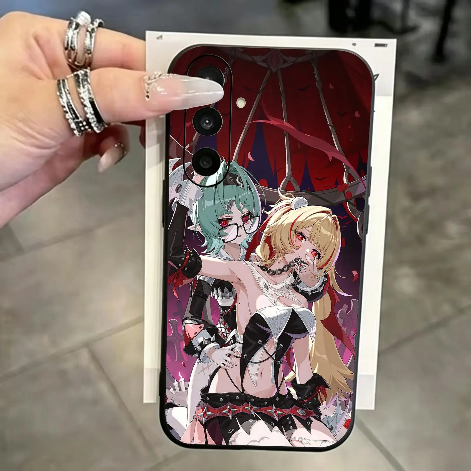 Phone Case For Samsung A57 A56 A37 A27 A17 A36 A26 A55 A35 Black Matte Soft Case Zenless Zone Zero Roxy Ifrita Pryce