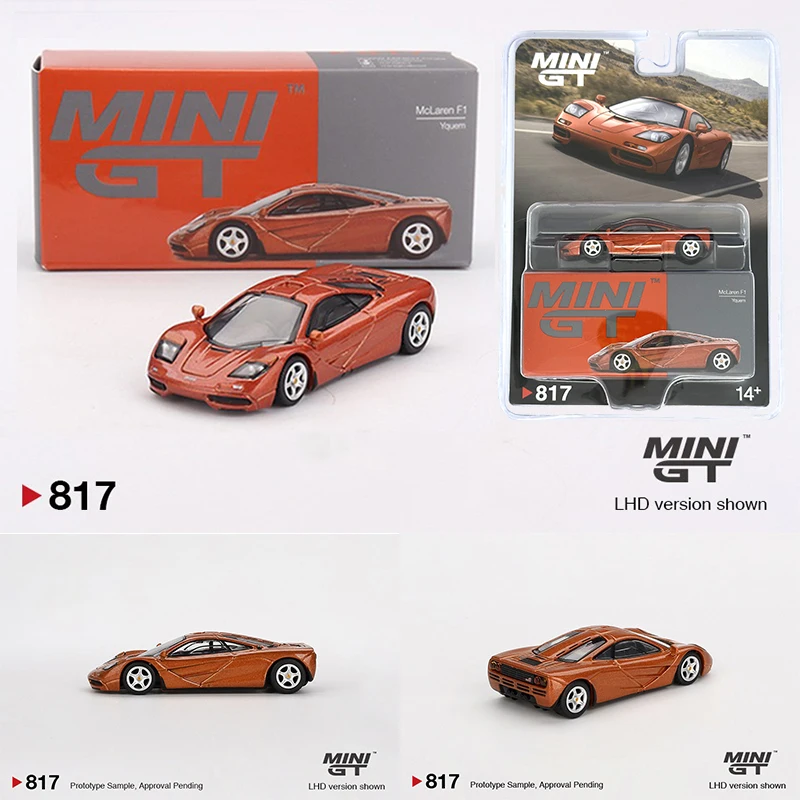 

MINIGT 817 В наличии 1:64 F1 McLaren Yquem литая под давлением модель автомобиля, коллекция игрушек