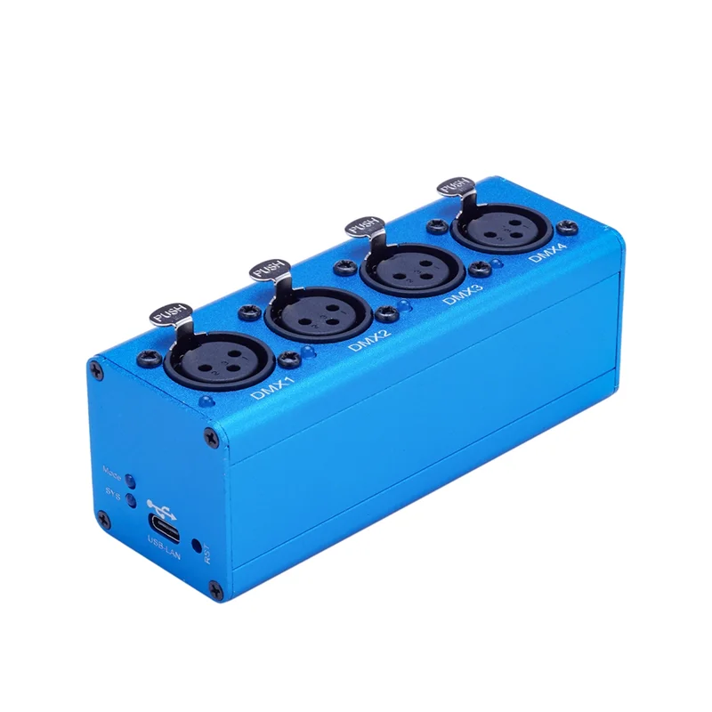 【السلع الساخنة】واجهة التحكم في الإضاءة Artnet MINI DMX512 Ethernet 4 Universe 2048 Disco مع MA2