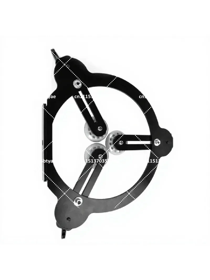 Three-Wheel Anti-Shock Woodturning Tool Lathe Center Frame Round Workpiece Support Stable Base for Woodworking