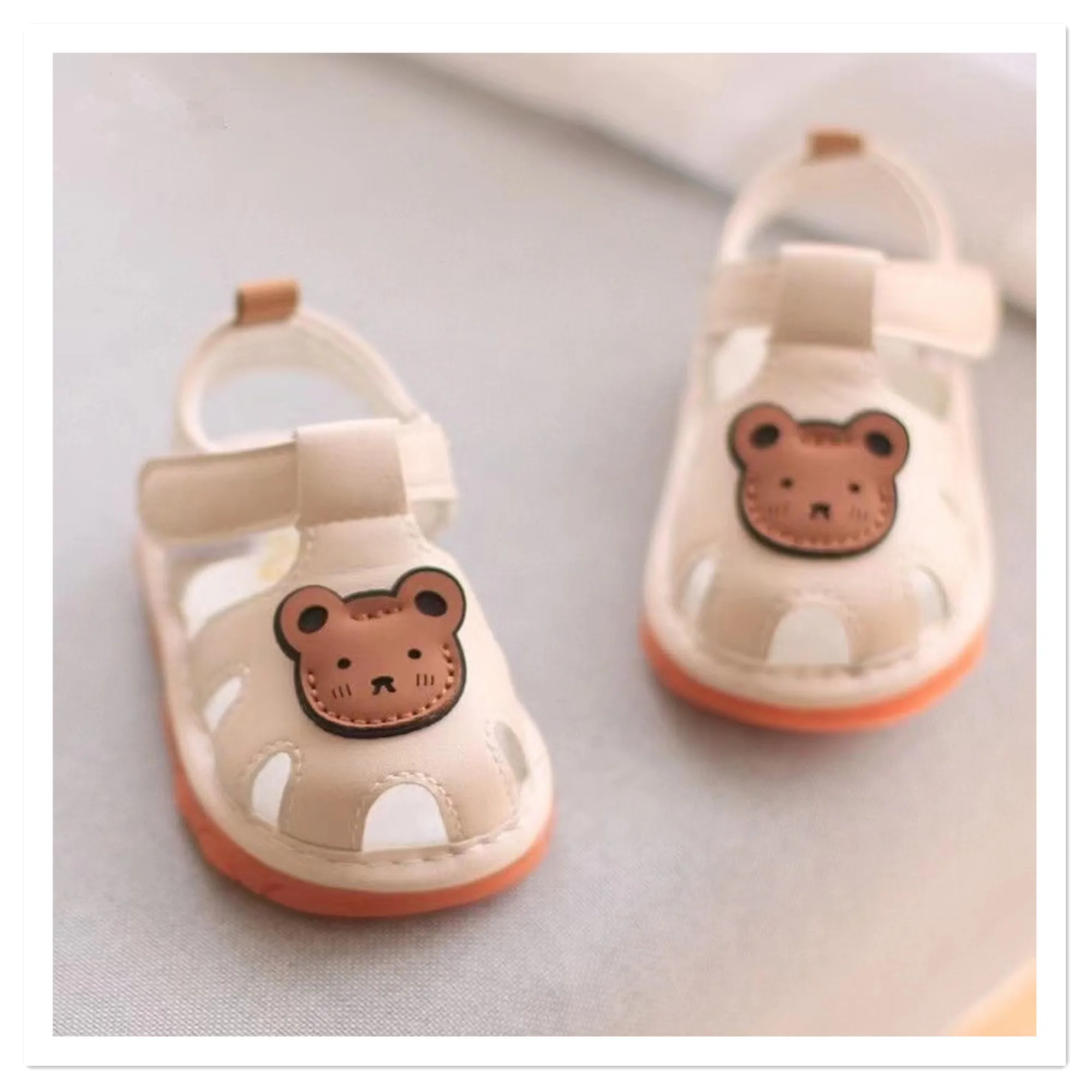 Summer Boys' Soft Sole Walking Shoes Sandals for 0-1 Year Old Girls' Calling Shoes, Non slip Baby Shoes, One Piece for Sale