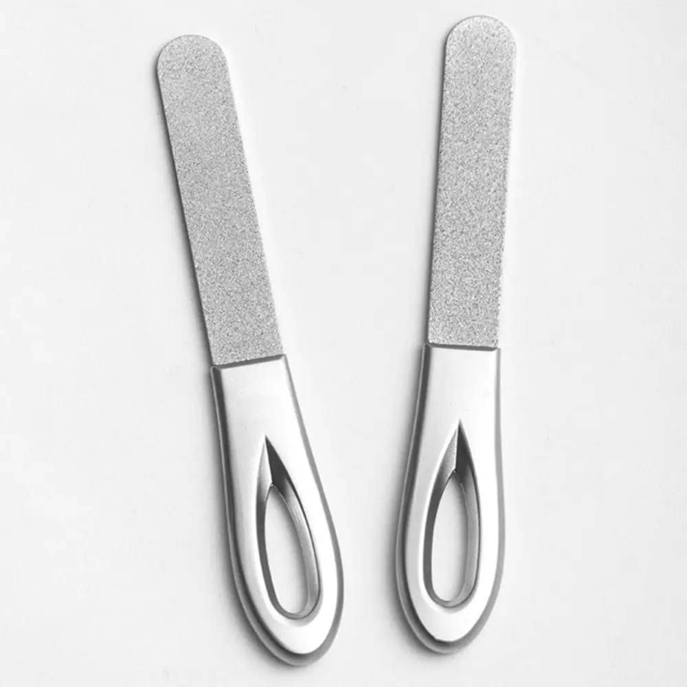 Frosted Surface Metal Buffer Grinding Manicure Pedicure Scrub Nail File Stainless Steel Nail Art Tools