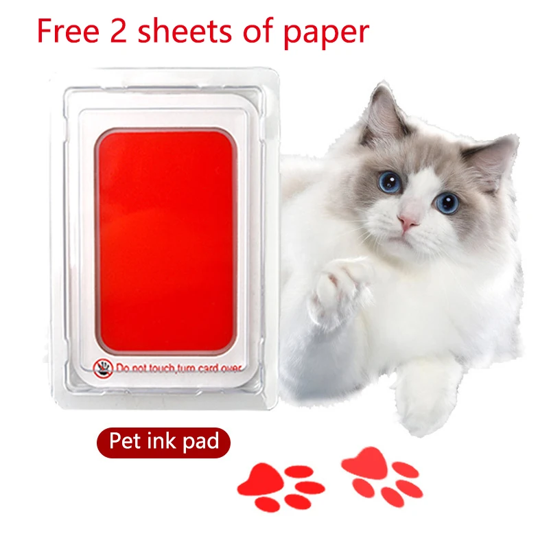 New Unique Pet Dog Cat Paw Prints Pad Ink Pad DIY Keepsake Pawprint Maker Clean Recyclable Inkless Dog Nose Print Kit For Pet