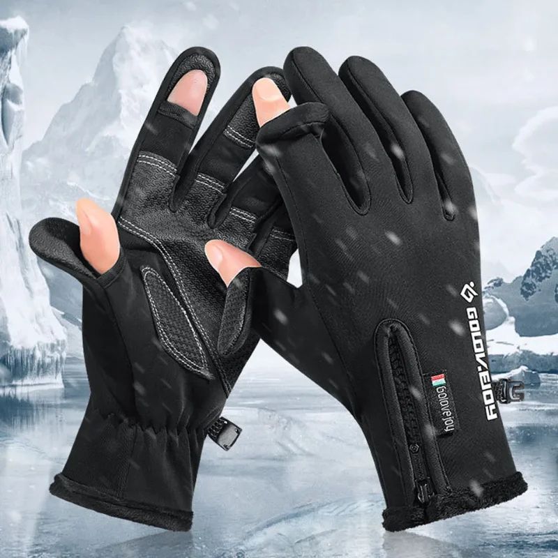 Waterproof Winter Gloves with Touch Screen for Men and Women - Windproof and for Outdoor Cycling  Motorcycle Riding  and Skiing