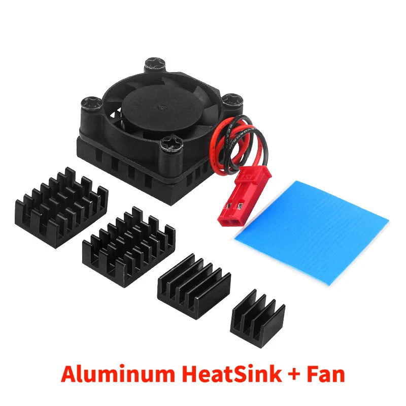 Orange Pi 5 Plus Aluminum Radiator & Fan Combo, Active Passive Cooling Solution for SBC