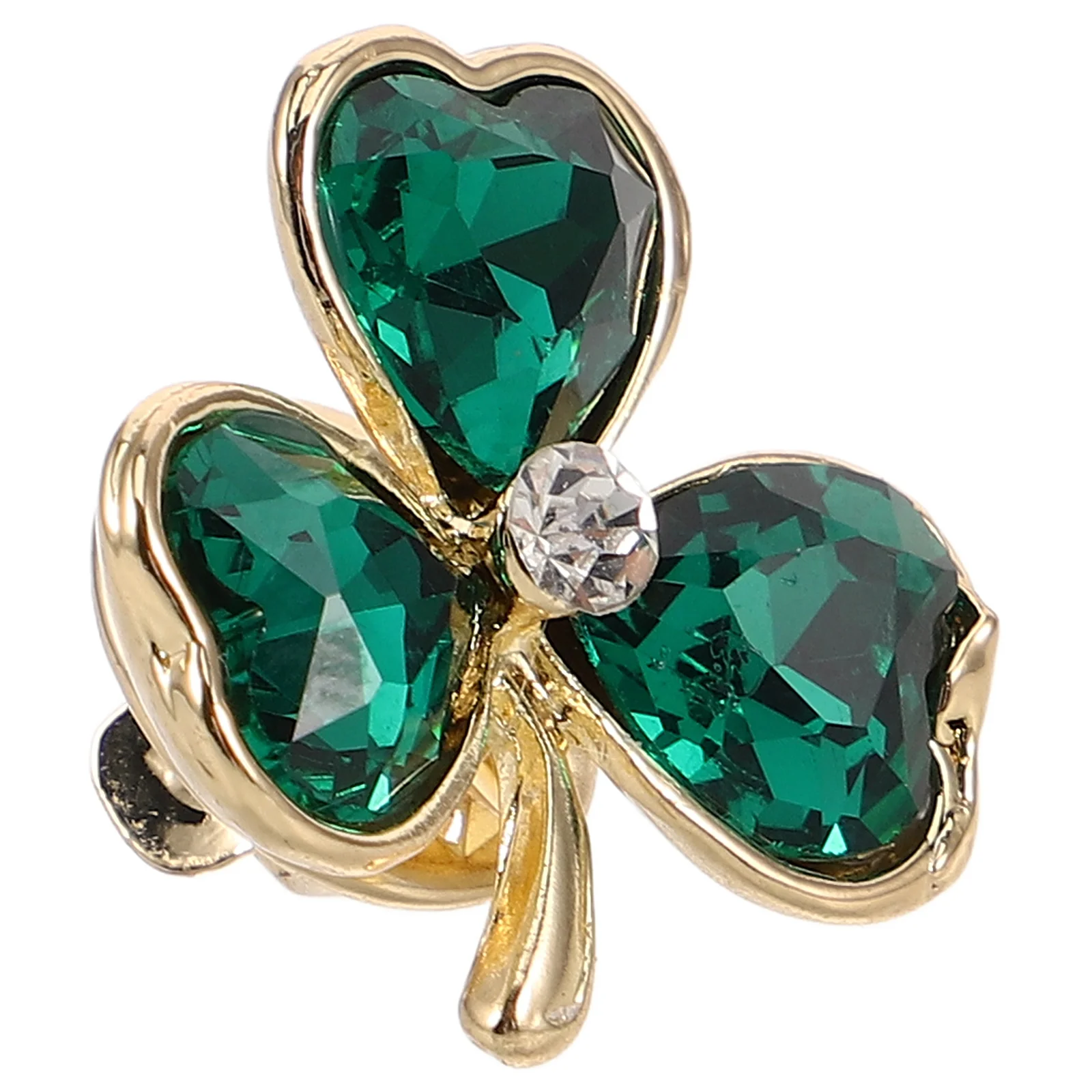 

Brooch Clothes Pins Green Leaf Shamrock Lucky Accessories Jewelry Beaded Safety Alloy Backs St Patricks Day
