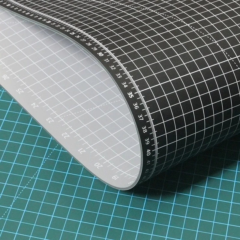 Mata do cięcia A1 Dwukolorowa wysokość 35,43 cala * 23,62 cala Dwustronna PVC Wielofunkcyjna samonaprawiająca się mata do cięcia Wytrzymała podkładka papierowa — zdjęcie 4