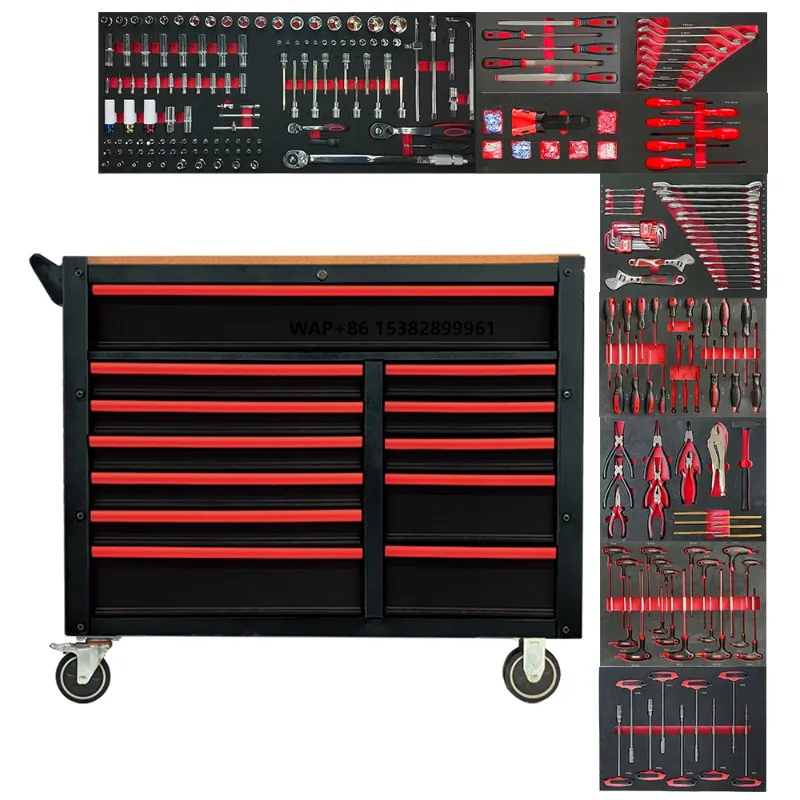 12 Drawers 471pcs Tool Kit Automotive Workshop Steel Cabinet Industrial Rolling Box Tool Trolley with Caja De Herramientas