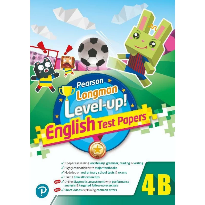 

PEARSON LONGMAN ENGLISH LEVEL UP TEST PAPERS 4B Pearson Pearson Education 9789888693269 Книга