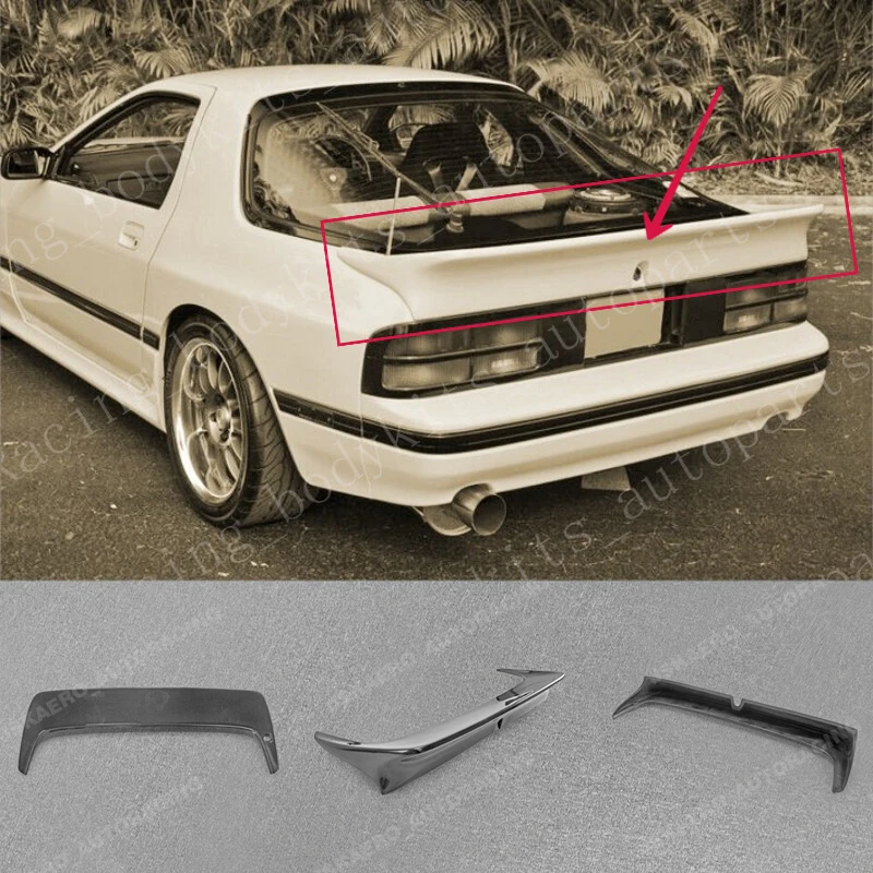 

Carbon Fiber For Mazda RX7 FC3S Rear Trunk Spoiler Boot Wing Lip Stick Diffuser Car BodyKits