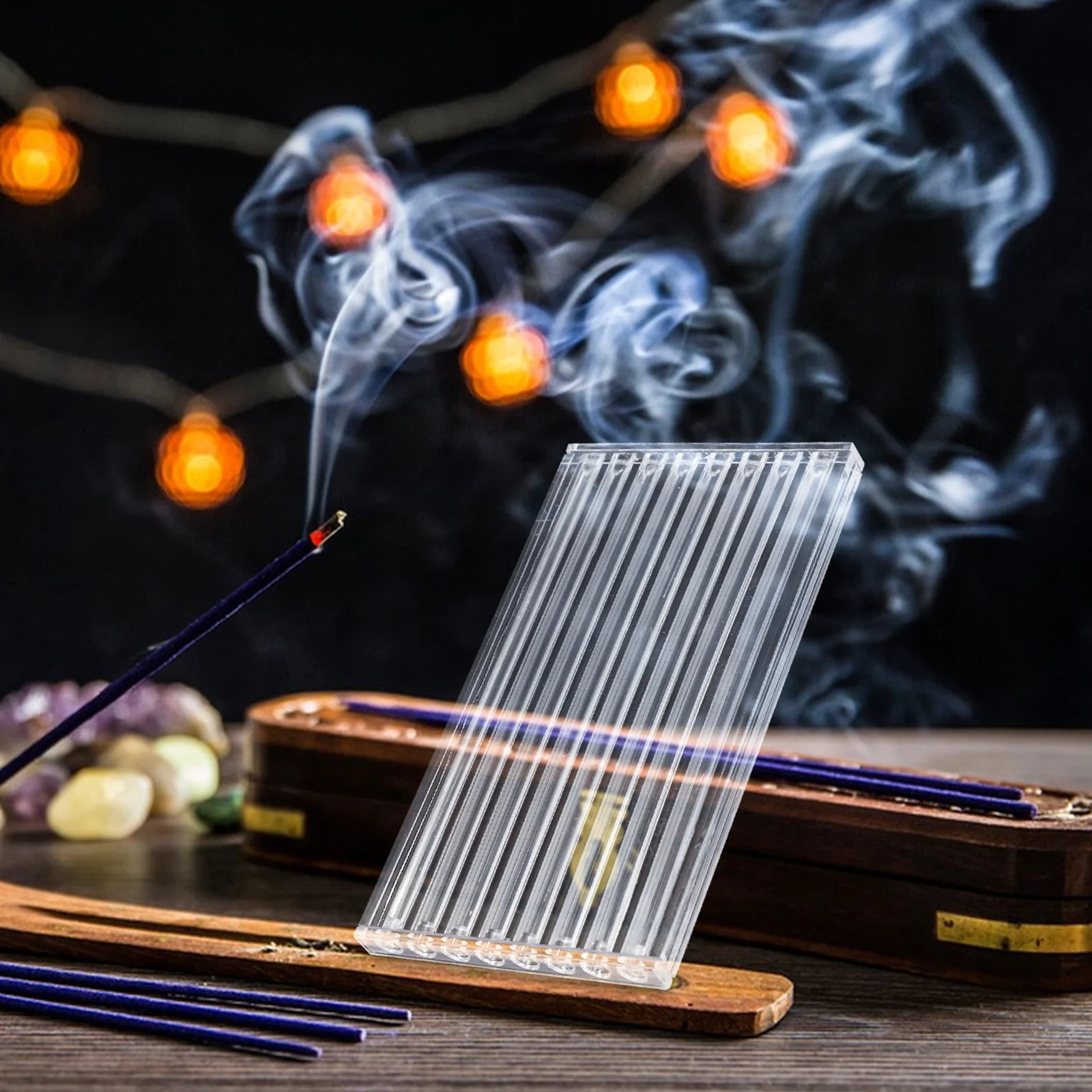 

3Pcs Incense Tube Acrylic Transparent Storage Tubes Portable Incense Holder for Stick Protection Home Office Use