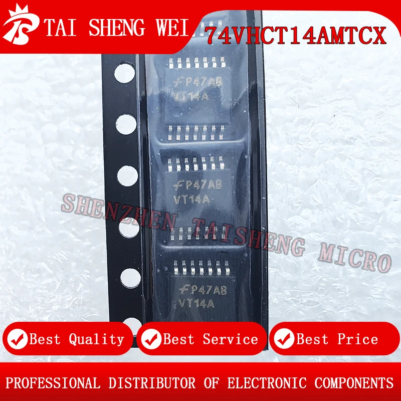 

100pcs brand new original 74VHCT14AMTCX TSSOP-14 Printing: VT14A 74VHCT14AM inverter brand new original