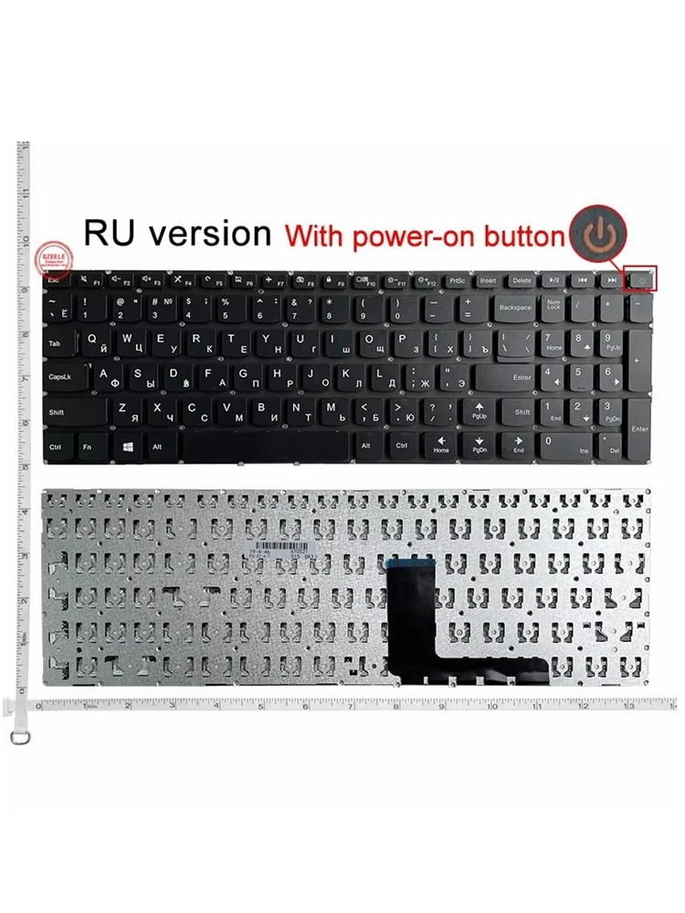 Nowy dla Lenovo ideapad 110-15 110-15ACL 110-15AST 110-15IBR rosyjska RU klawiaturze laptopa czarny — zdjęcie 2