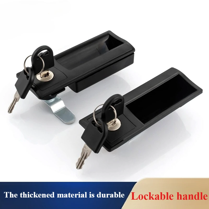 Stainless Steel File Cabinet Handle with Lock Plastic Clip Metal Drawer Pull