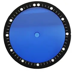 28.5MM Transparent Color Dial Green Luminous for NH35/36/38/70/4R Movement Watch Accessories Watch Dial