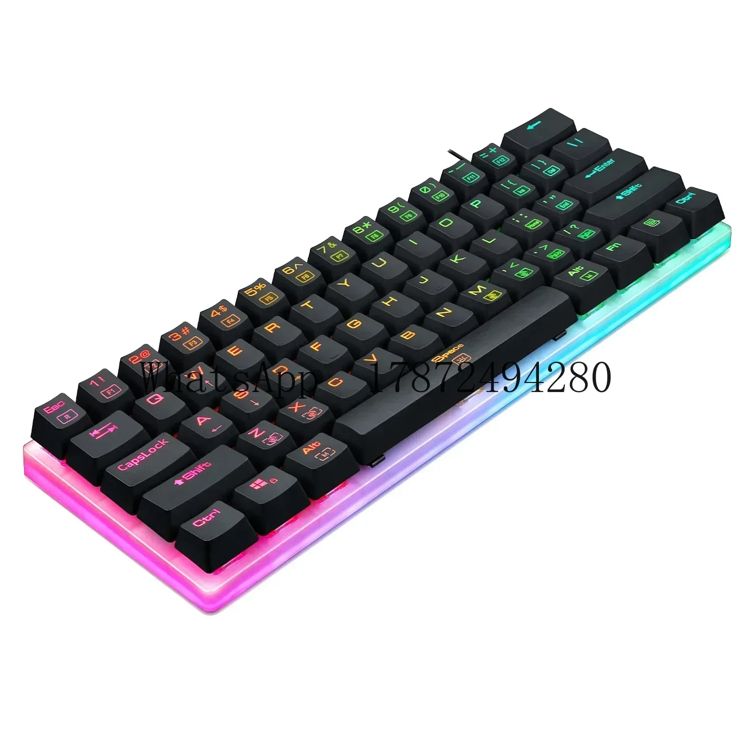 Factory redragon K605 Big 60 61  Teclado Blue Switch Led RGB Black Gaming gamer Boss Ceo Mechanical Keyboard