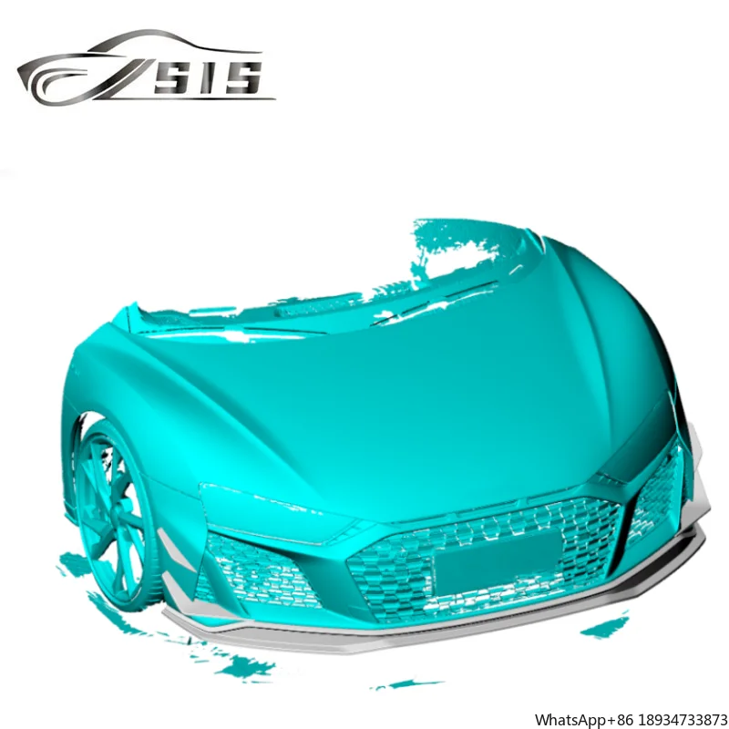 2023 Anno AD R8 Coupe PERFORMANCE Stile Paraurti Anteriore Copertura Labbro Misura Per R8 A Secco In Fibra di Carbonio Diffusore Anteriore Air Vent Copertura