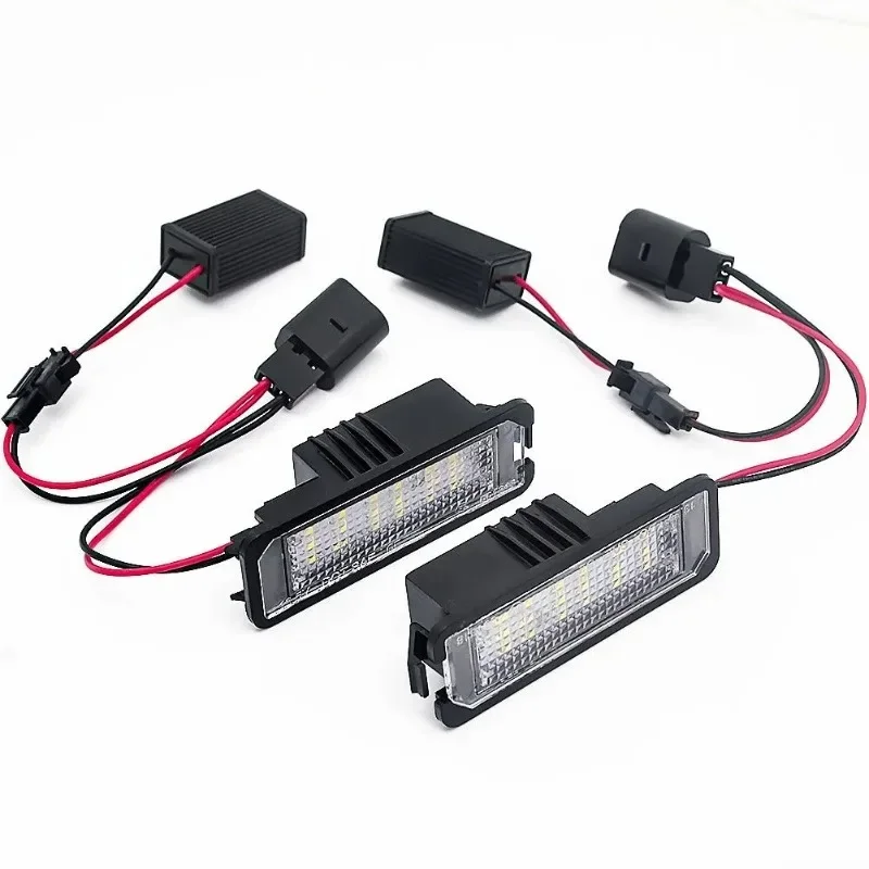 

For VW GTi Golf 4 5 6 7 Passat B6/3 CC 35 Scirocco Beetle Crafter Arteon 3G8 3H7 2PCS LED Number License Plate Light with Canbus