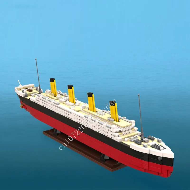 

1278 шт. RMS Titanic MOC креативная модель с видом на улицу, строительные блоки, архитектура, сделай сам, образование, сборная модель, игрушки, подарки