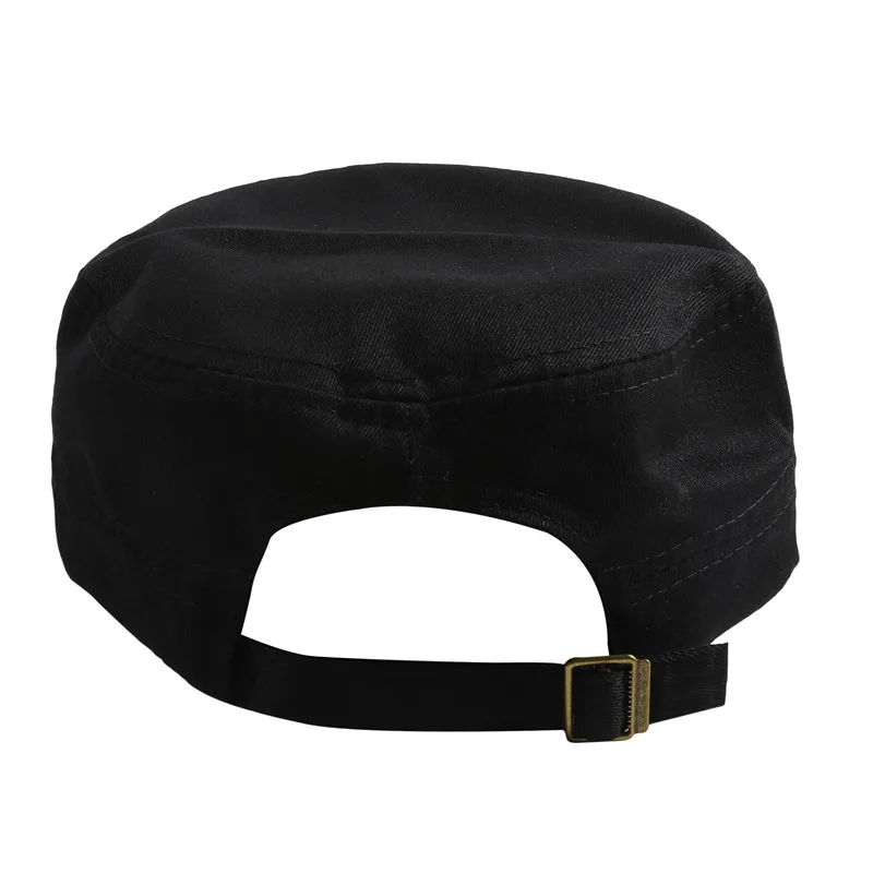 1PC Mode Männer Frauen Fünf Farben Unisex Einstellbar Klassischen Stil Plain Flache Vintage Armee Hut Kadett Militär Patrol Cap – Detail 38
