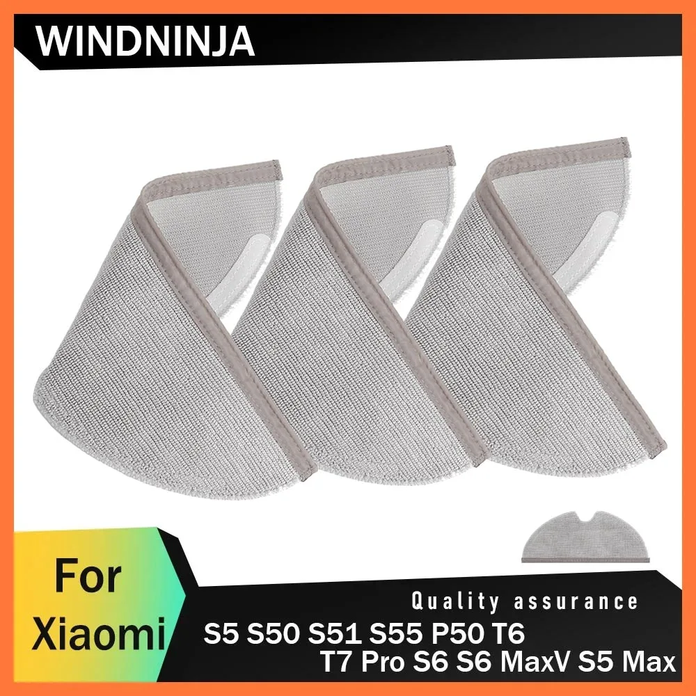 

Microfiber Mop Cloths for Xiaomi Roborock S5 S5Max S50 S51 S55 P50 T6 T7Pro S6 S6MaxV Household Cleaning Vacuum Cleaner