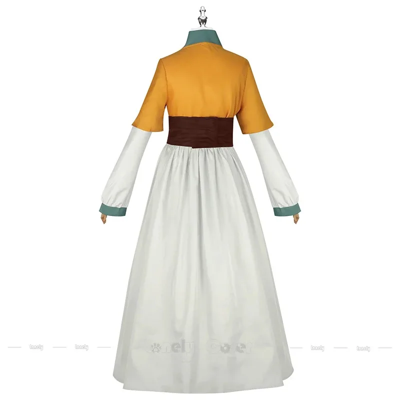 Kostum Cosplay Anime The Apothecary Diaries Shisui Wig Gaun Hanfu Kuning untuk Wanita Anak Perempuan Kusuriya no Hitorigoto Loulan Maomao