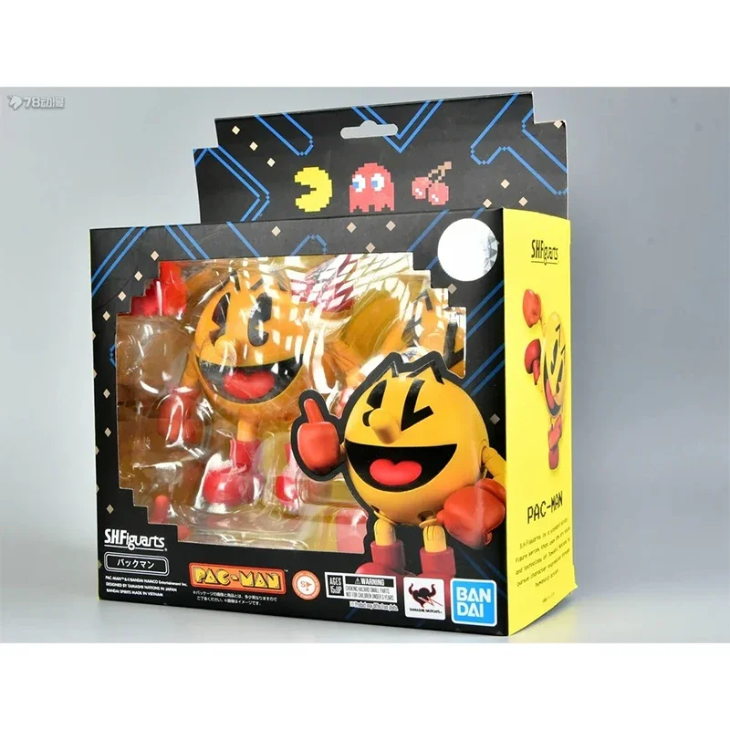Bandai In Stock Shf Pac-Man Shfiguarts Pacman Anime Action Model