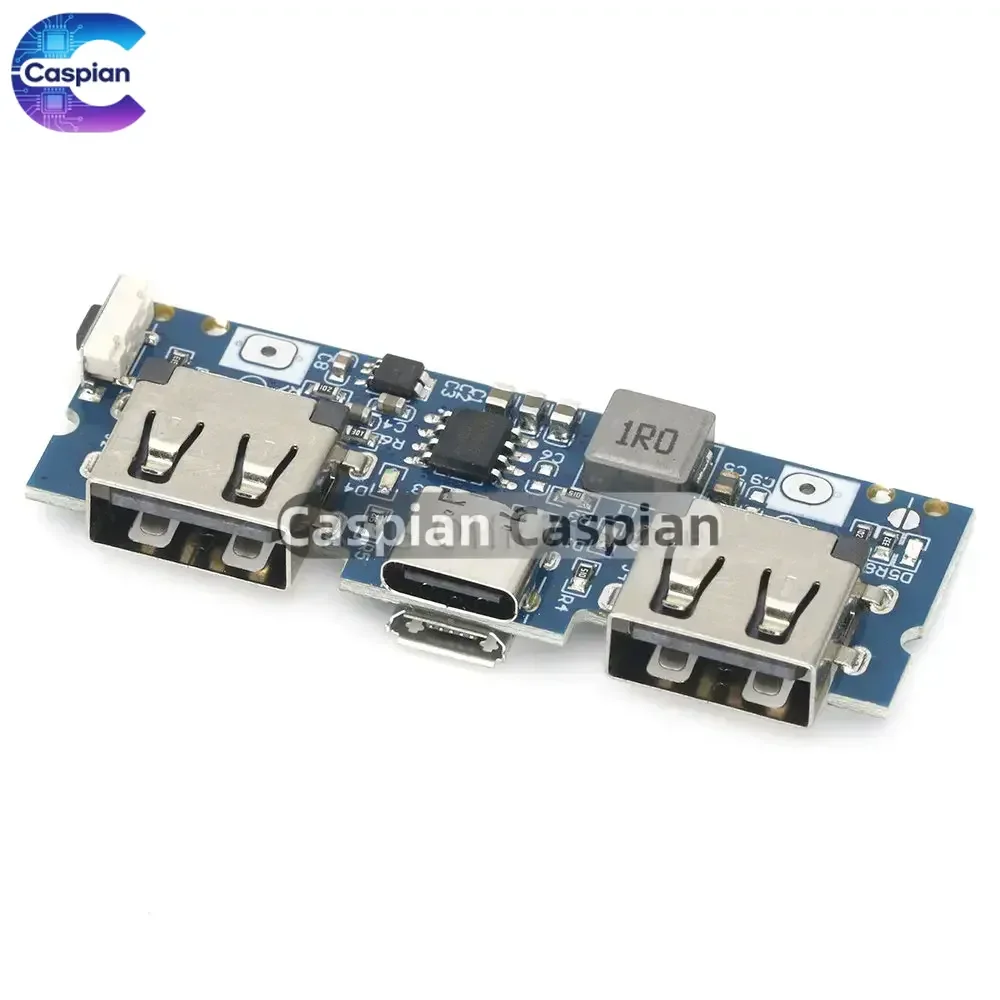Micro/Type-C USB 5V 2.4A Dual USB 18650 Boost Battery Charger Board Mobile Power Bank Accessories For Phone DIY