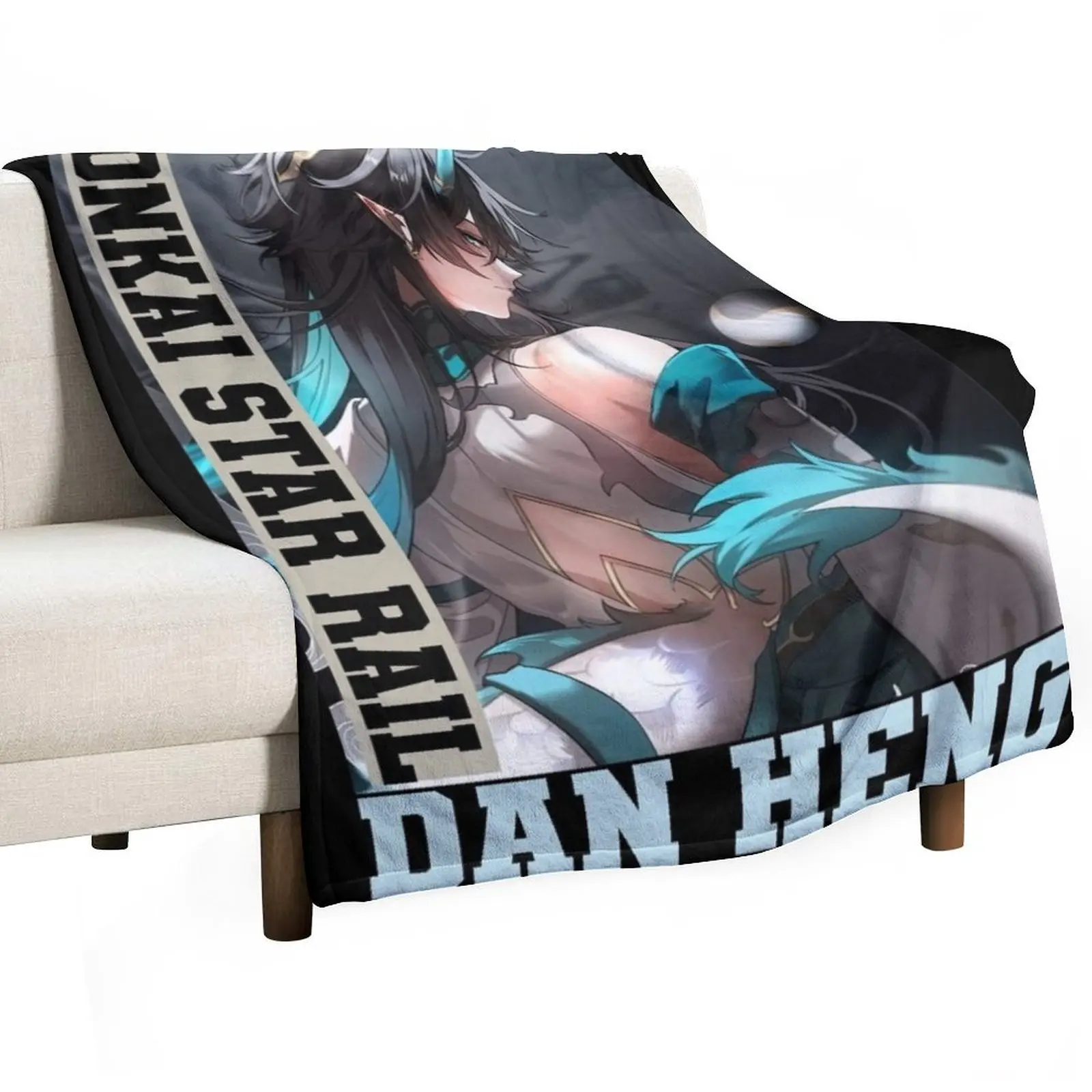 Dan Heng Honkai Star Rail Throw Blanket Luxury Brand christmas gifts Stuffeds Soft Blankets