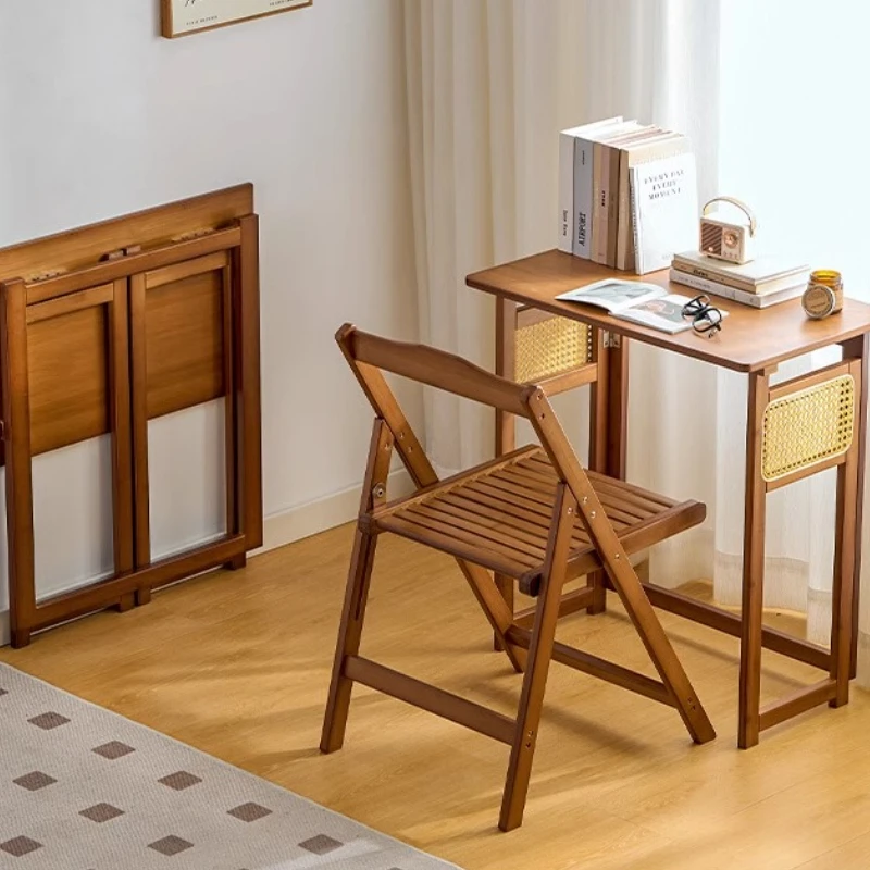 

Foldable Study Desk for Kids & Students Space Saving Computer Writing Table Compact Homework Desk for Small Bedroom Dorm Office