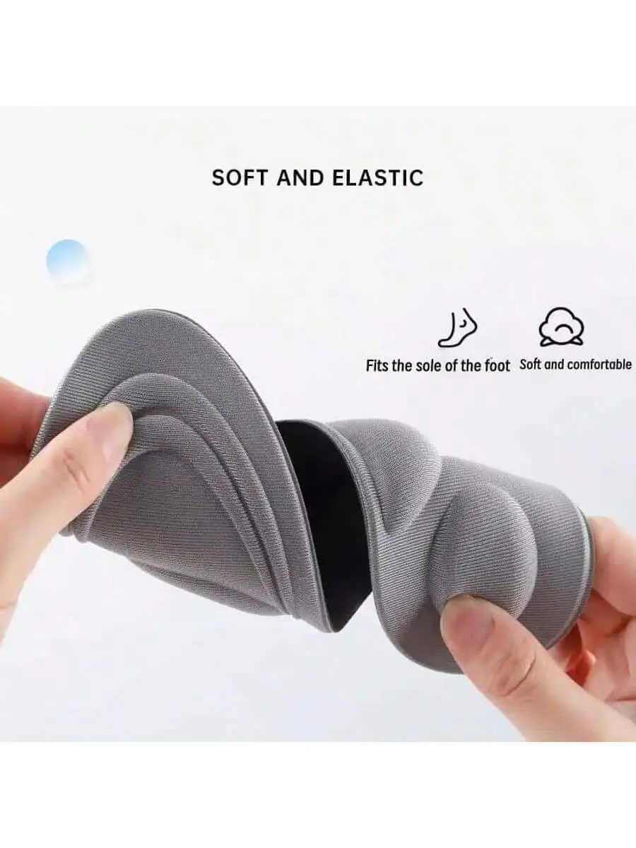 4D Memory Foam Cushion Orthopedic Insoles for Shoes Pain Relief Soft Flat Feet Arch Support Massage Plantar Fasciitis Sports Pad