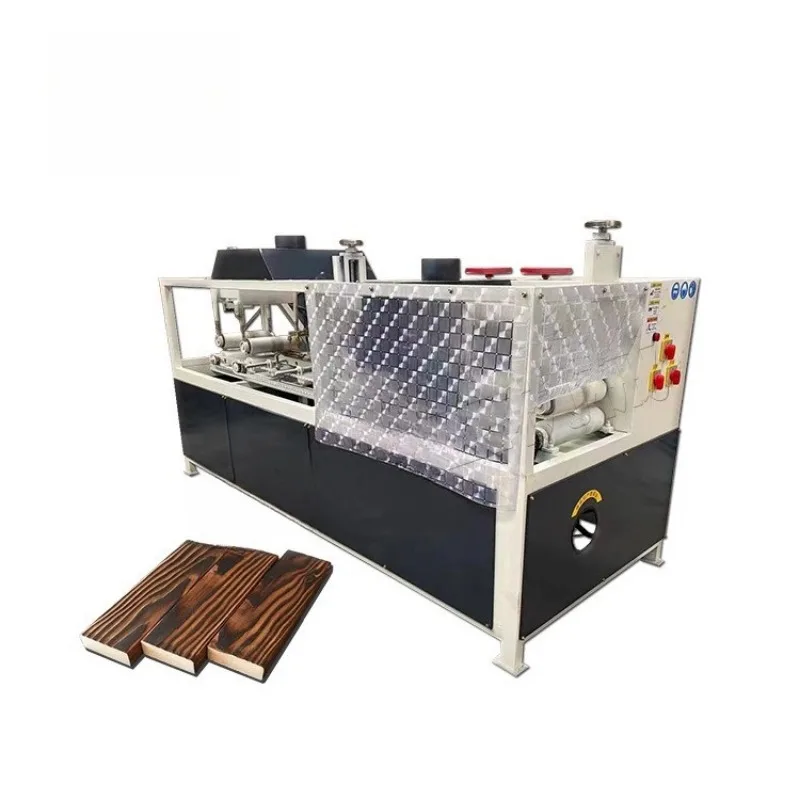 Automatic carbonized wood machine, large-scale antique wood processing four-sided wood