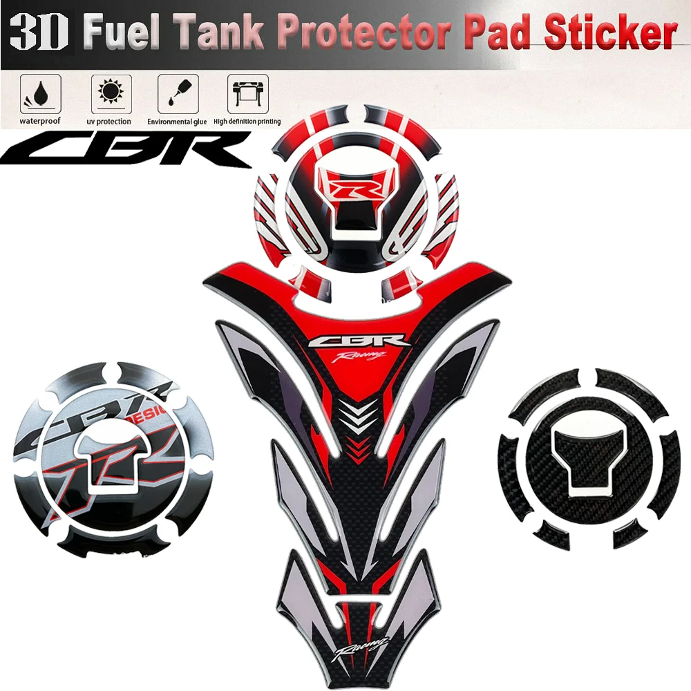 

For Honda CBR Tank Pad Sticker Motorcycle Accessories RR F4 CBR650R CBR500R CBR250R CBR125 CBR1000RR CBR600RR 650R 1000 600 2024