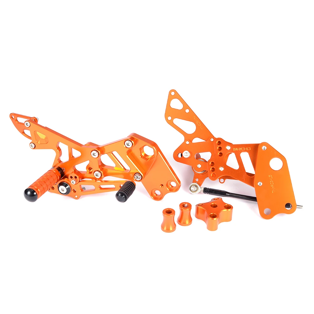 Motorfiets Verstelbare Voetsteun Achter Set Voor KTM RC390 RC200 RC125 RC 390 200 2014-2020 2021 2022 2023